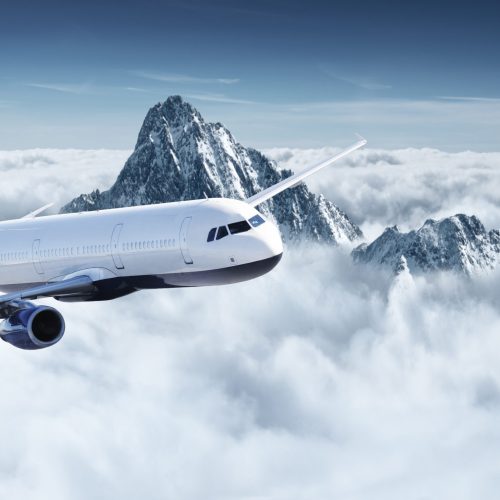 Airplane in the sky